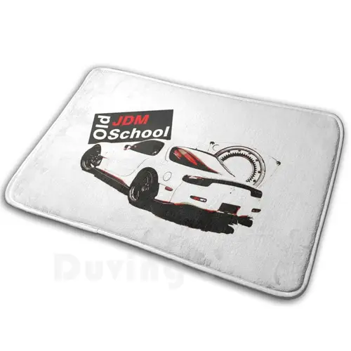 Old _ School _ Jdm _ [Rx-7] 매트 러그 카펫, 미끄럼 방지 바닥 매트, 침실 마쓰다 올드 스쿨 Jdm 로터리 13b 레전드 Rx7 