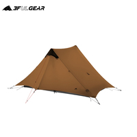 3F UL GEAR LanShan 2 Camping Tent For 2 Persons 15D Silnylon Rodless Ultralight Tent Outdoor Camping Hiking 3-4 Seasons Tents