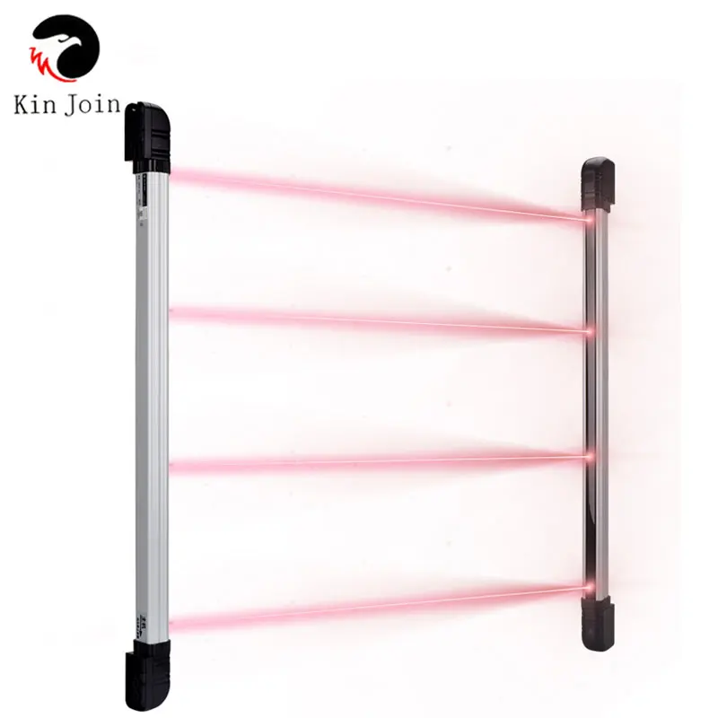 KINJOIN High Quality Fence Sensor Alarm Photoelectric 4 Beam 10m Infrared Induction For Gate