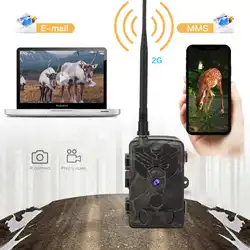 2G MMS SMS SMTP Trail Hunting Camera Photo Traps  20MP 1080P Wireless Cellular Mobile Night Vision Wildlife Cameras HC810M