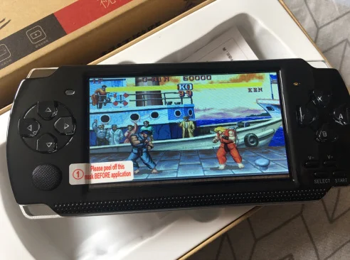 คอนโซลเกมมือถือหน้าจอ 4.3 นิ้วเครื่องเล่น MP4 MP5 เครื่องเล่นเกมจริง 8GB รองรับเกม psp,กล้อง,วิดีโอ,e-book