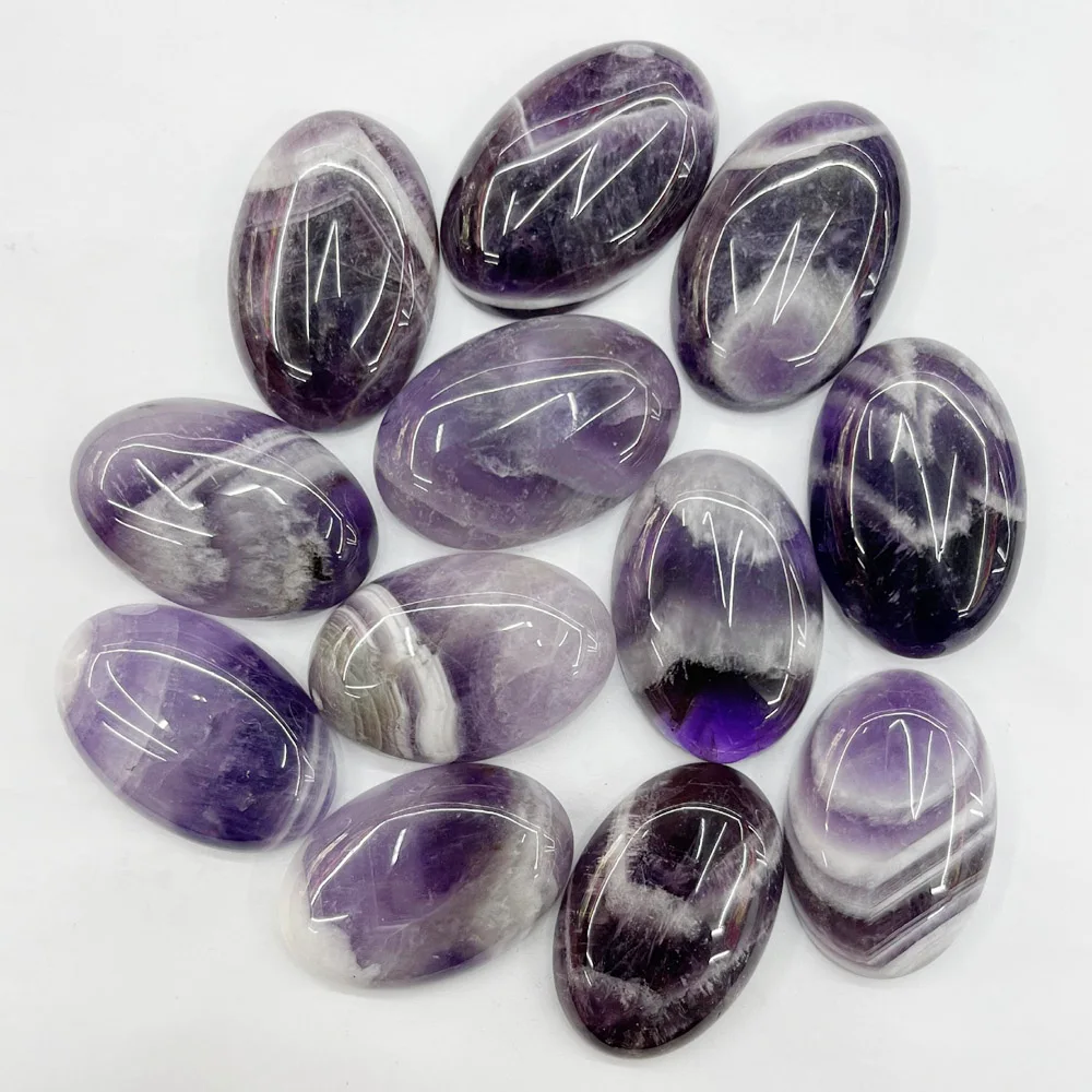 Wolf tooth Amethysts natural stone cabochon beads for jewelry making 20X30MM charms Jewelry making 10Pcs/lot Ring accessories