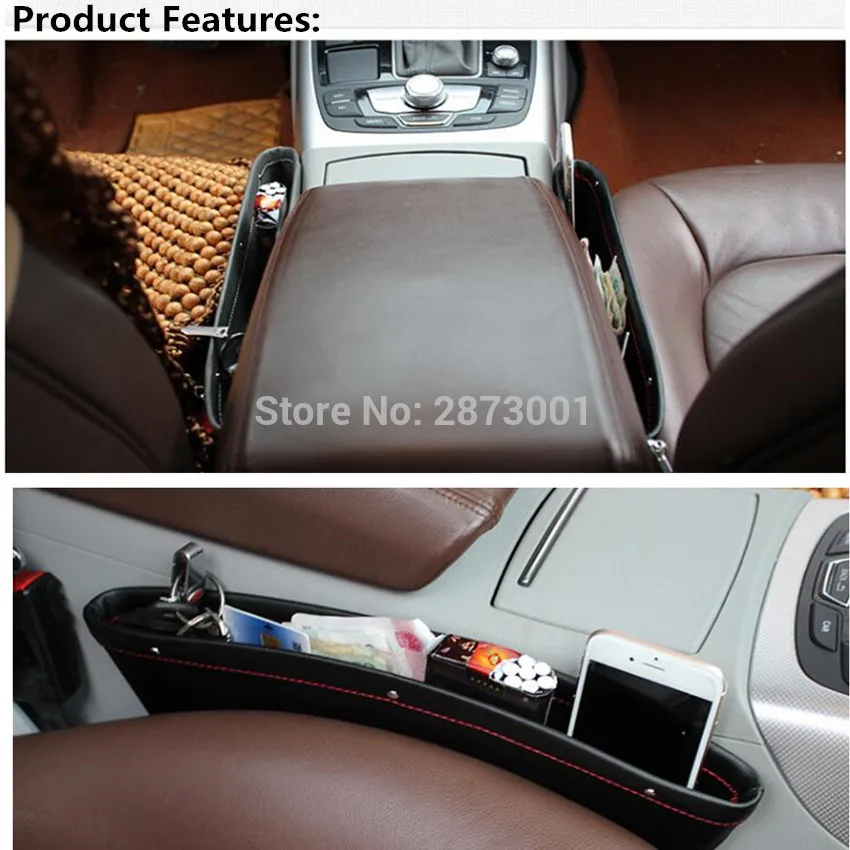 Car Organizer Auto Seat Crevice Gaps Storage Box For HYUNDAI Accent AMICA Aslan Atos Azera Elantra CRETA DYNASTY GENESIS H-1