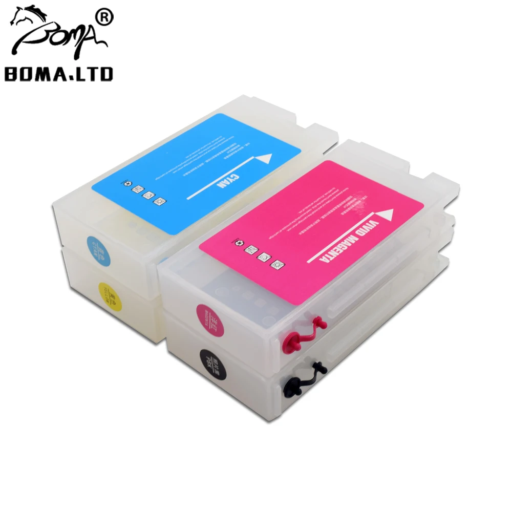 350ml  T41W T41P Refill Ink Cartridge Chipless For Epson Sure Color T5470M T5470 T5475 T3470 T3475 Printer