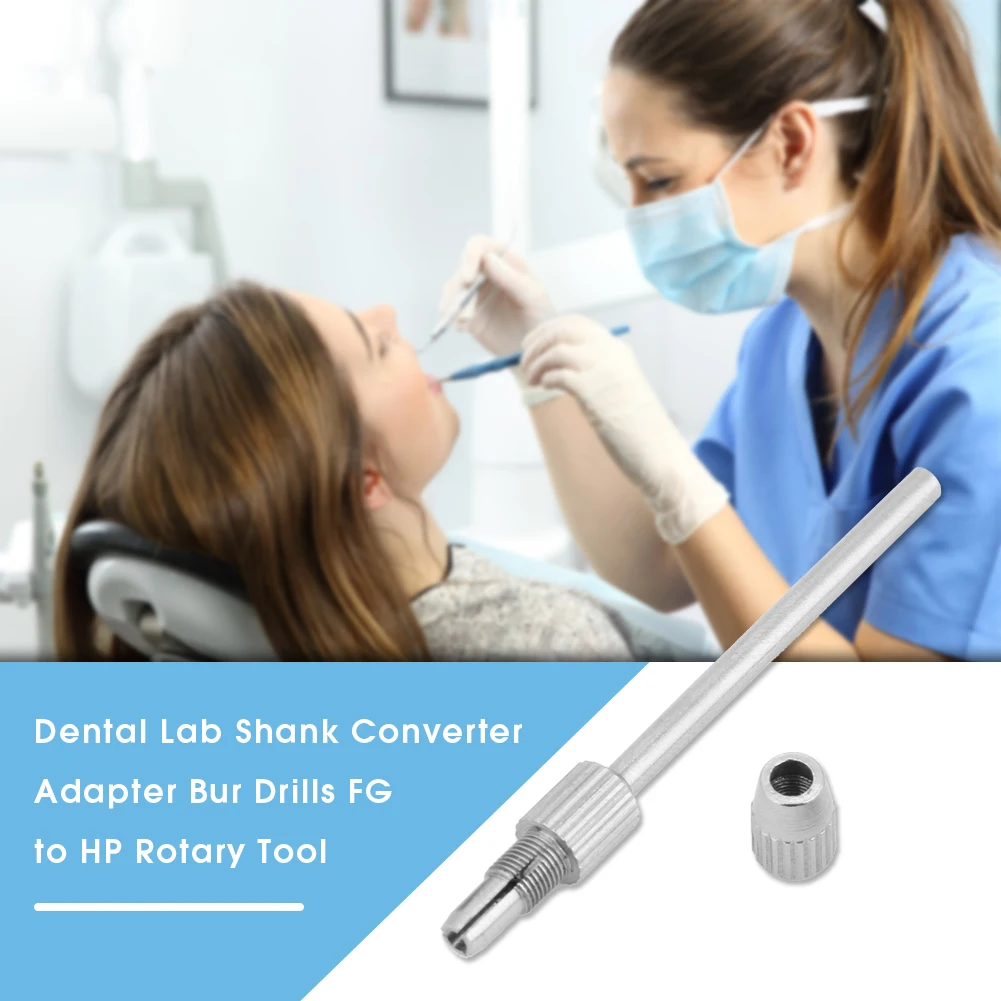 1Pc Dental Drill Bur Adapter Converter Standardized Dental Lab Shank Converter Adapter High-speed Friction Burs Diamonds Drills