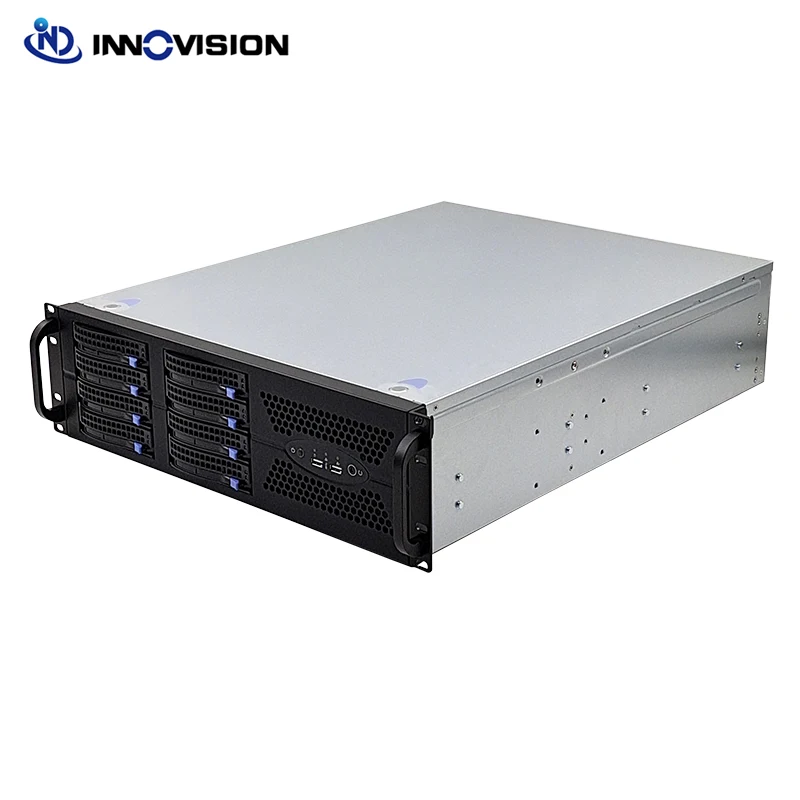 New 3U 570MM 8 HDD 8Bays Hotswap Rack Server Chassis Computer Case Support SATA SAS Hard Disks 7xPCIE Full Expansion Slots