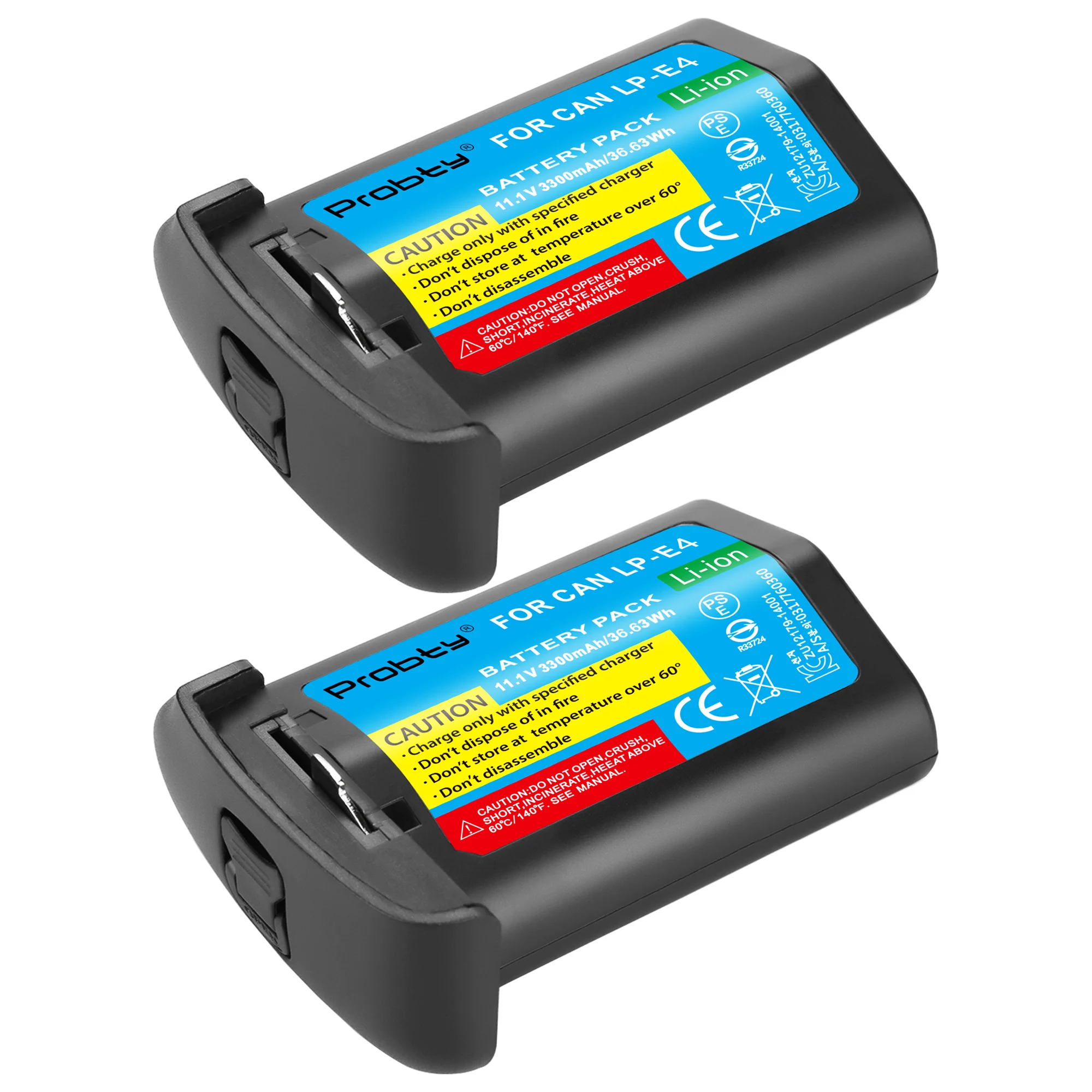 2 Pcs 11.1V 3300mAh LP E4 LP-E4 E4N Li-ion Batteries Accu for Canon EOS-1D C, EOS 1D Mark III, EOS 1Ds Mark III, EOS 1D Mark IV