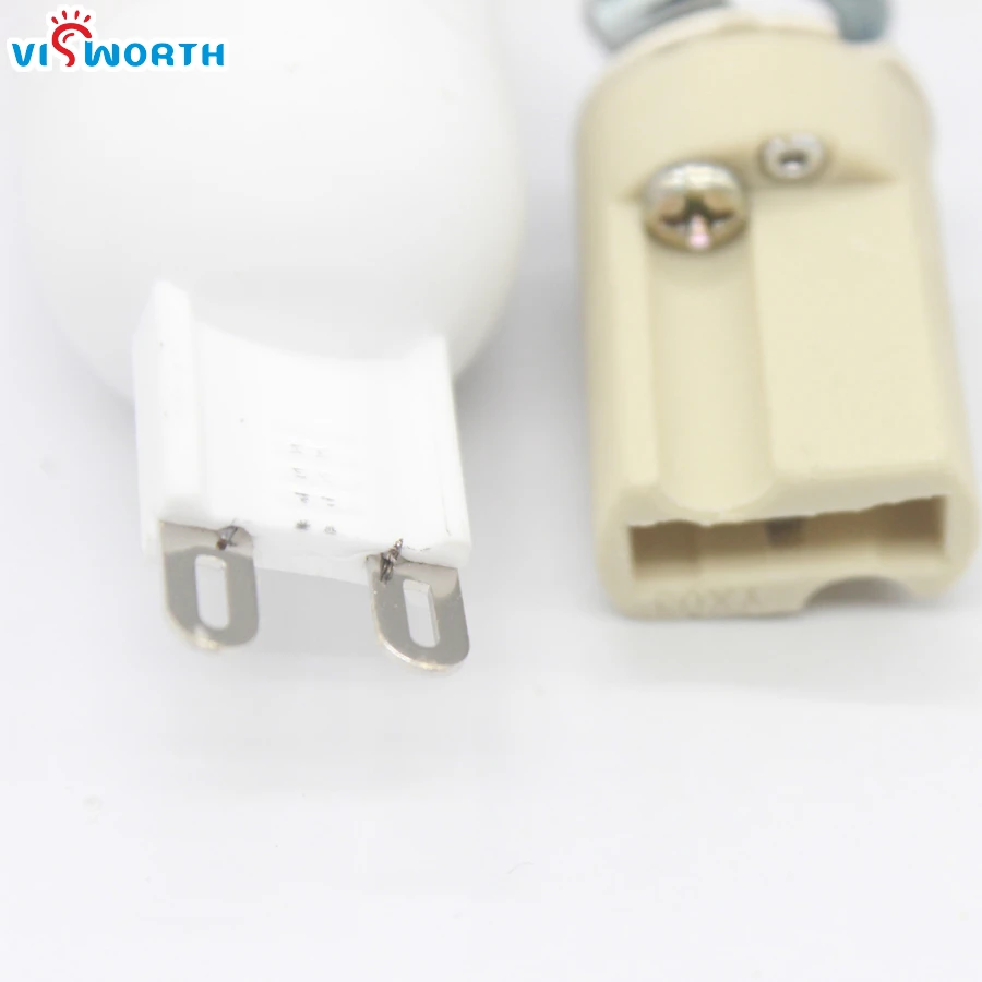 Safe Fire Prevention G9 Base Lamp Holder Creamic Body Led Socket For G9 Led Bulbs