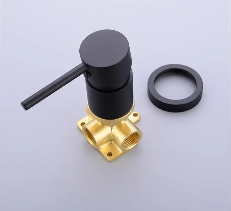 Brass Shower Valve Shower Faucet Diverter Control Valve Wall Mounted Mixer Valve for Spout Shower Head/Spout Basin Faucet