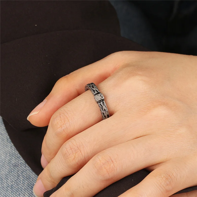 Vintage Temperament Jewelry A Rings Outlander Themed Charm Rings Handmade Retro Wristhand Chain For Women Men Fans Gift