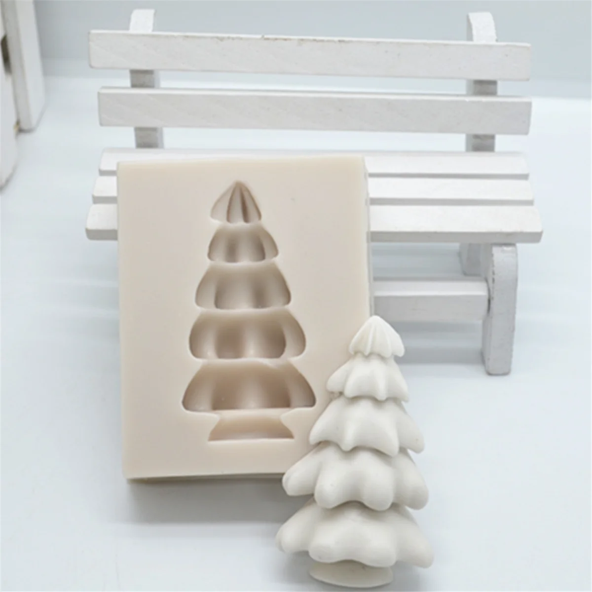 Luyou 3D Christmas Tree Silicone Resin Molds Pastry Fondant Mould Wedding Cake Decoration Tools Kitchen Baking Accessories FM006