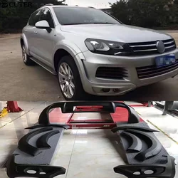 Je Style FRP Wide Car Body Kit Rear Diffuser Spoiler Car Wheel Eyebrows for Volkswagen Vw Touareg 11-13