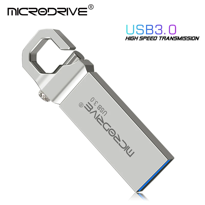 Unidad Flash USB 3,0 de Metal, Pendrive de 32GB, 16GB, 64gb, 128gb, disco U de alta velocidad, resistente al agua