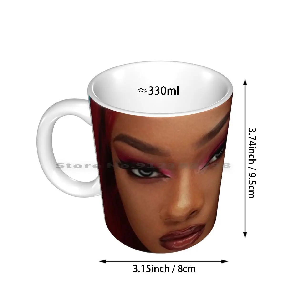 Megan Thee Stallion Collage Ceramic Mugs Coffee Cups Milk Tea Mug Collage Megan Thee Stallion Megan Thee Stallion Rap Rapper