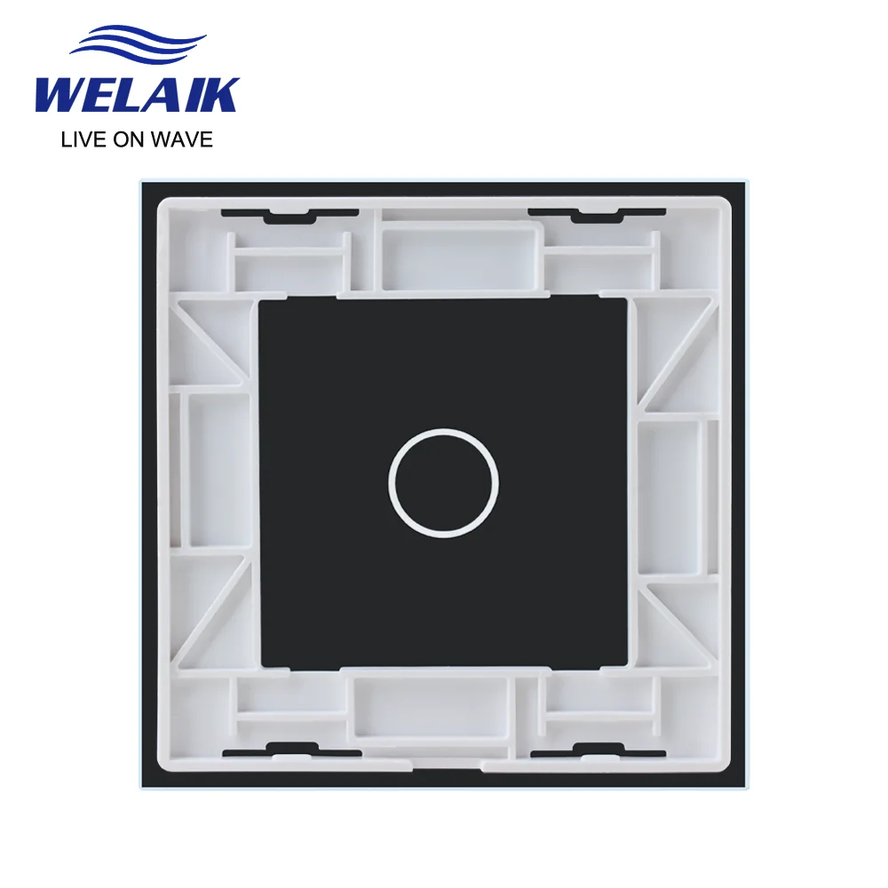 WELAIK EU 80*80mm 1Gang Glass Panel Only(Not Touch Switch) A191W1