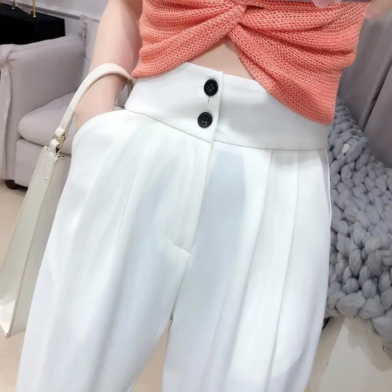 

Women Pants Suit Pants Women's Spring High Waist Straight Pants Women's Casual Pants Pantalones De Mujer