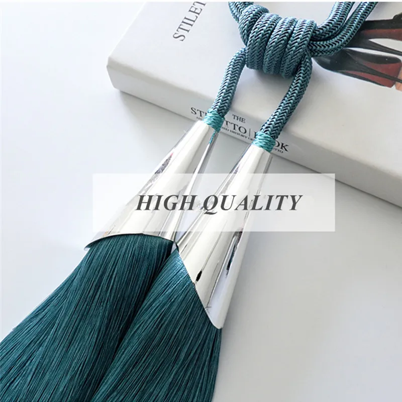 4 Balls Double Curtain Tassel Brush Tieback Hanging Ball Straps Lashing Bind Ropes Belt Curtain Accessories Clasp Tie Tape Back