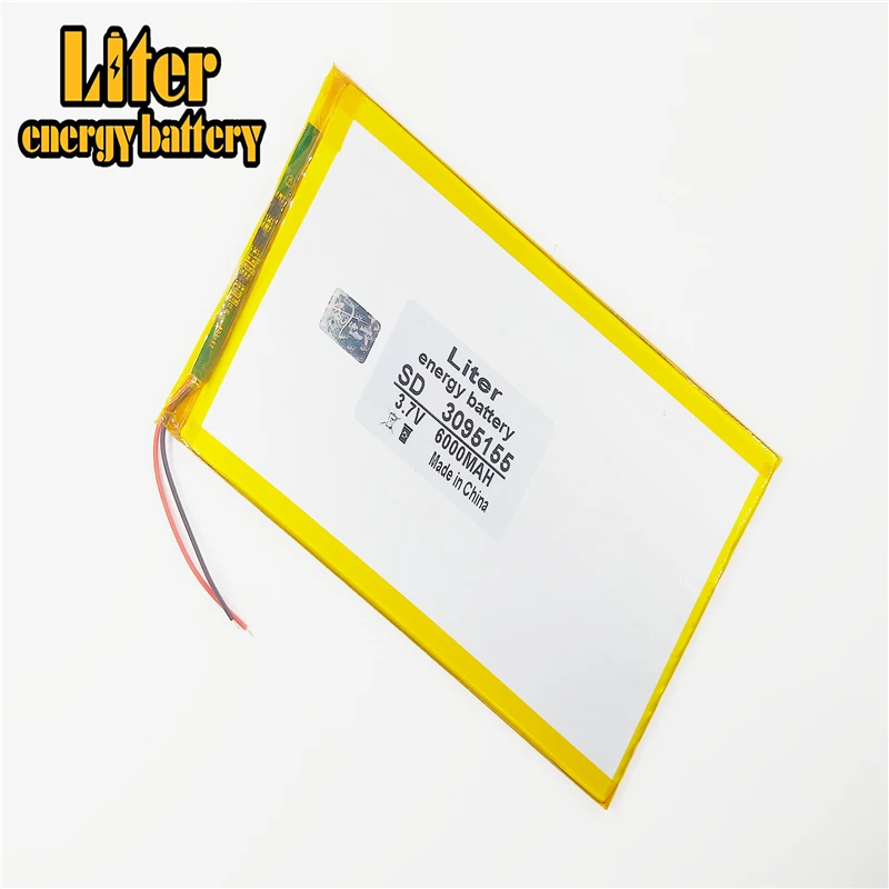 Dung Lượng Lớn 3.7 V 3095155 Pin Máy Tính Bảng 6000 Mah Mỗi Thương Hiệu Máy Tính Bảng Đa Năng Sạc Pin Lithium