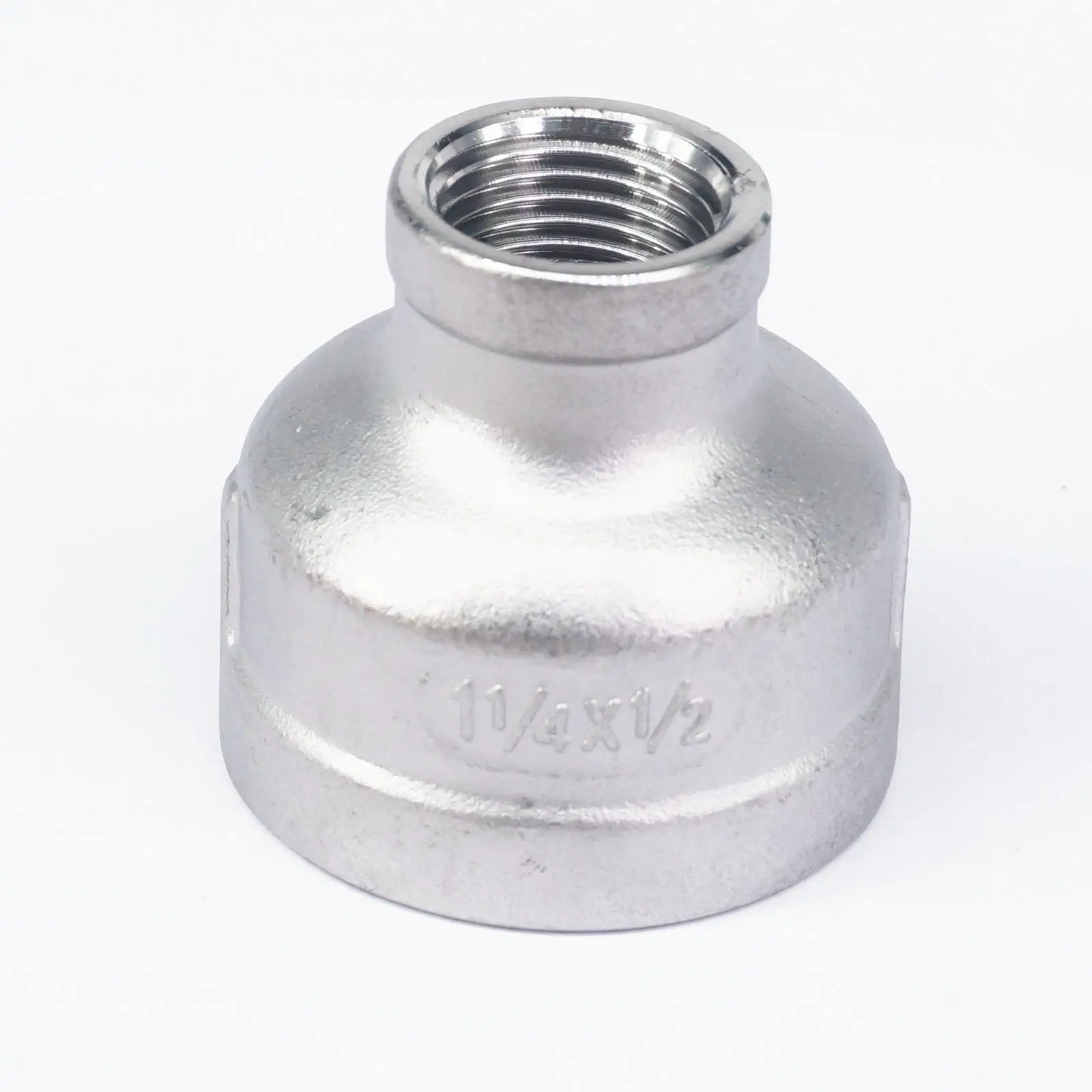 

1.1/4" BSP female to 1/2" BSP female Thread Reducer 304 Stainless Steel Pipe Fitting Connector Adpater