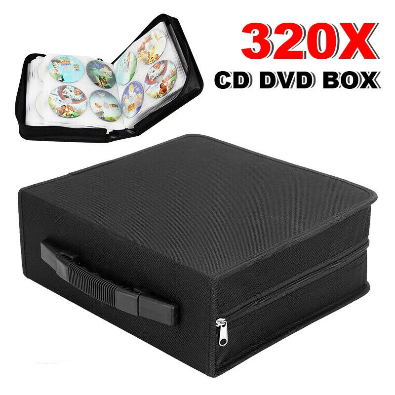 Black Wallet CD/DVD Disc Case Holder Folder Album VCD Organizer Storage Bag