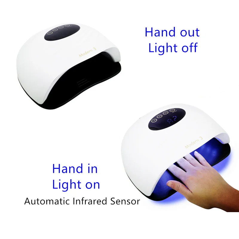 Modern 3 LED Lamp Nail dryer For All Gels 45 LEDs Dryer Lamp Polish Sun Light Timer 10/30/60s LCD Screen For Nail Dryer