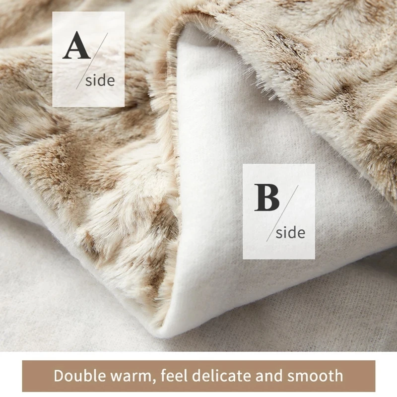 Extra weiche Fuzzy-Kunst pelz decke für Sofa Nerz Plüsch Leopard wirft bequem gemütlich warm für Bett und Couch Dekoration