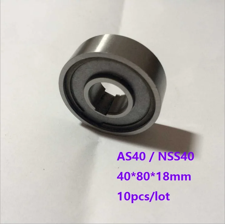 

10pcs/lot AS40 NSS40 40×80×18mm Backstop One Way Clutch Bearing Roller Type Bearings 40*80*18mm Freewheel Type Cam Clutch