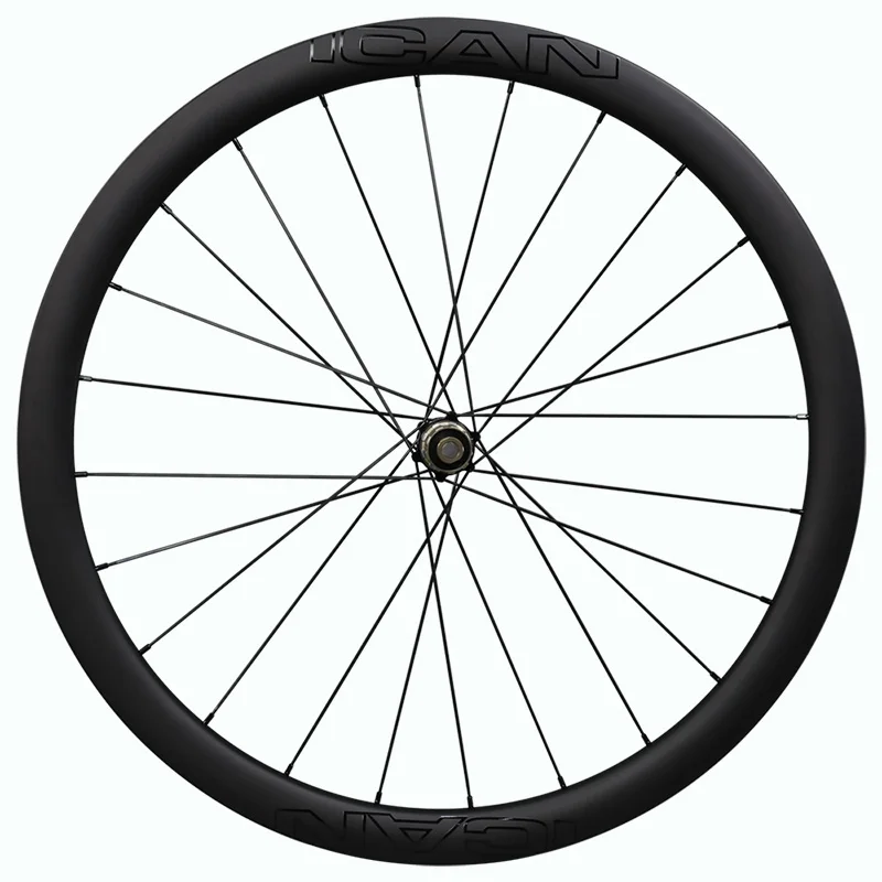 ICAN Carbon Bike Wheelset Disc Brake Super Light Rim Novatec 411 412 SAPIM-CX-RAY Wheels Carbon Clincher 50mm Carbon Wheels