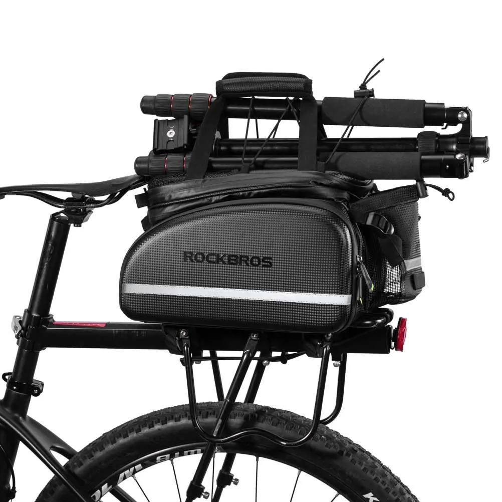 ROCKBROS – sac de transport de vélo pour vtt sacoche de rangement pour vélo sac de voyage multifonctionnel de grande capacité avec housse de pluie