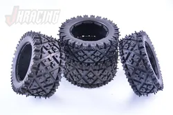 High-strength and high-wear resistance built-in iron nail tire assembly for 1/5 ROFUN  HPI BAJA 5B