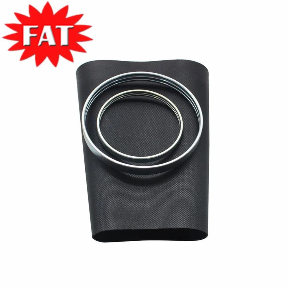 Front Air Suspension Spring Bag Rubber Sleeve & Crimping Rings For Audi A8 D3 2002-2010 4E0616039AF 4E0616040AF