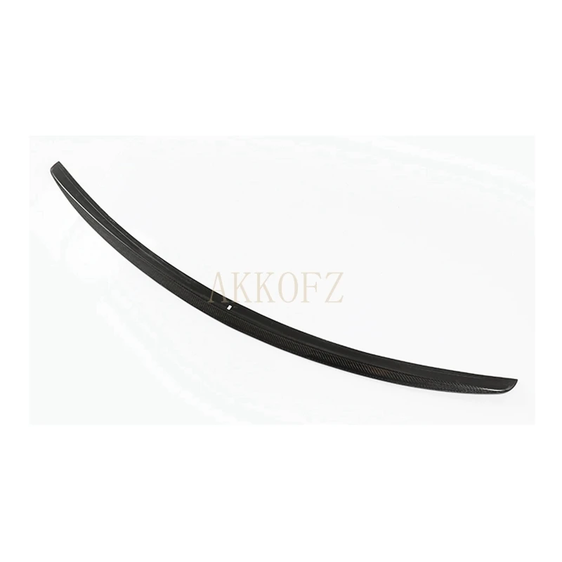 For Mercedes S-Class W222 4-Door Sedan 2014-2020 S350 S400 S450 S500 S600 Carbon Fiber Spoiler BOS Style Trunk Lip