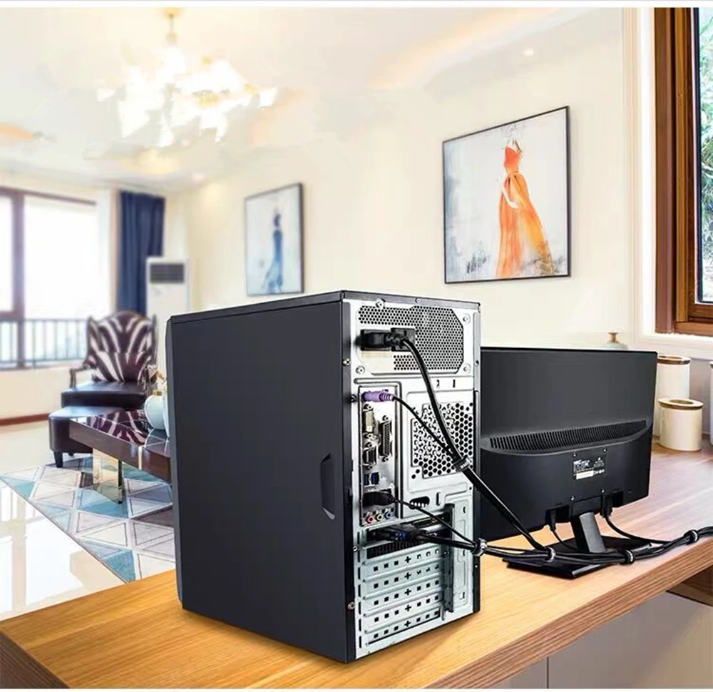 Fascette per reggette da 50 pezzi, fascetta per cavi organizzatore per archiviazione desktop in bundle, per la ricarica del cavo di alimentazione della rete