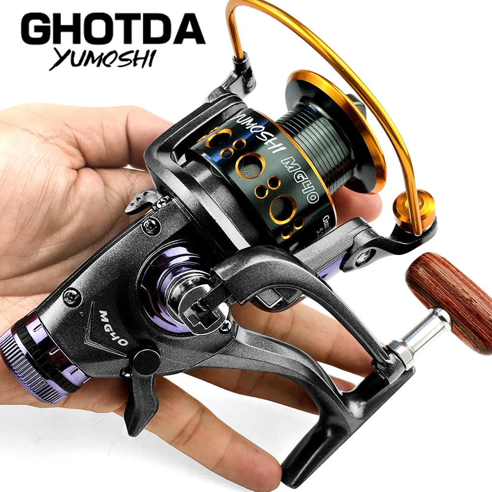 Double Brake Fishing Reel Strong Spinning Reel Carp Carretilha De Pesca Molinete Olta Makaralar Reels Trolling Accesorios Mar