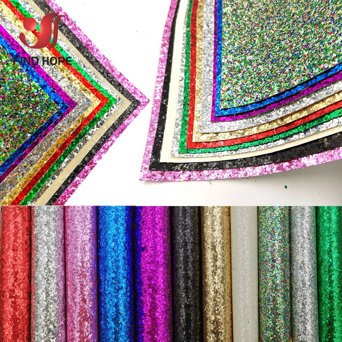 A4 Cekiny Chunky Glitter Vinyl PU Faux Leather Tkanina do szycia Błyszcząca opalizująca kokardka Craft DIY Kolczyk Ręcznie robiony materiał patchworkowy