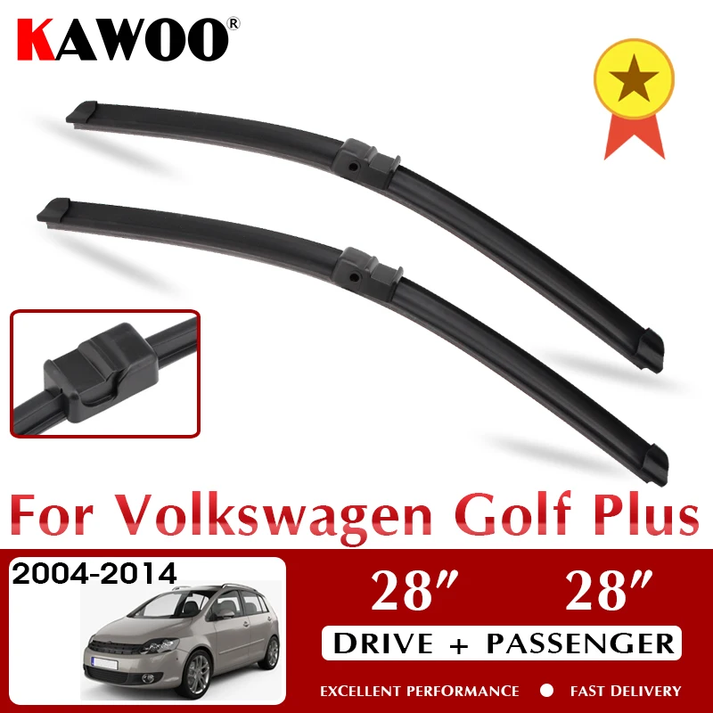 

KAWOO Wiper Front Car Wiper Blade Blades for VW Volkswagen Golf Plus 2004 - 2014 Windshield Auto Window Wash 28"+28" LHD RHD