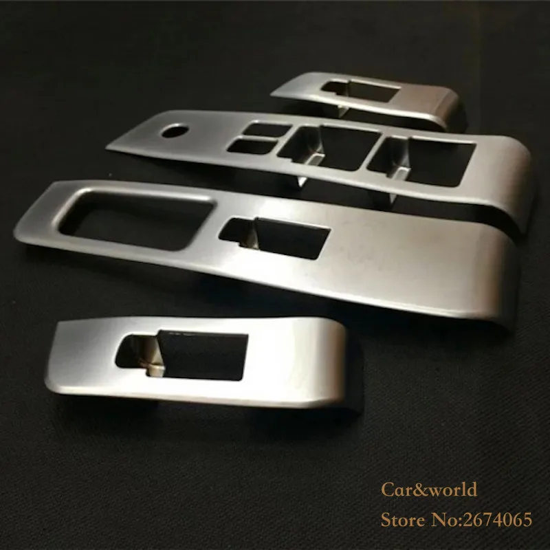 For Nissan X-Trail T31 2008 to 2013 Glass Switch Cover Trim Door Window Button Decoration Panel ABS chrome X trail Car-styling