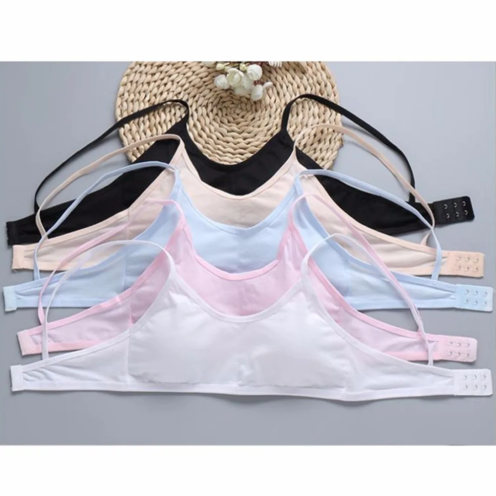 Teen Girls Underwear Soft Padded Cotton Bra Young Girls for Yoga Sports Bra 8-18Y