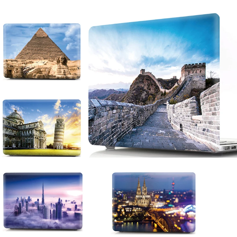 Чехол с принтом World Building Coque для Macbook Pro 13 15 Touch bar A1989 A1990, чехол из ПВХ для Macbook Air Pro Retina 11 12 13 15, чехол