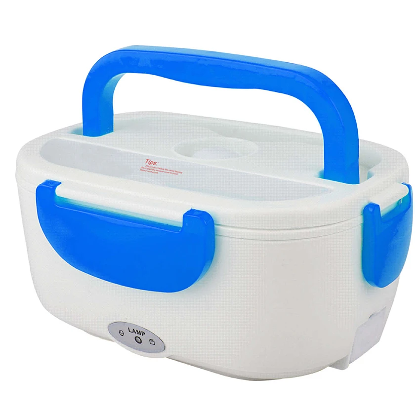 Electric heating Lunch box Home Office 1.05L Portable Food Warmer Lunch Box Plastic Food Storage box 12V Charging Line for Car