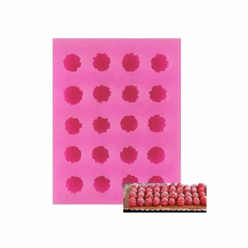 Raspberry Silicone Mold Chocolate Mold Inventory DIY Kitchen Baking Utensils Sugar Cake Decoration Tools Resin Molds For Jewelry