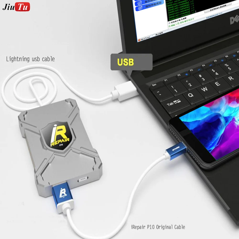 Ifix P10 / iD Box for 7 7P 8P X الرقم التسلسلي قراءة كتابة بنقرة واحدة فك واي فاي وجميع البيانات Syscfg الأخرى لا تفكيك