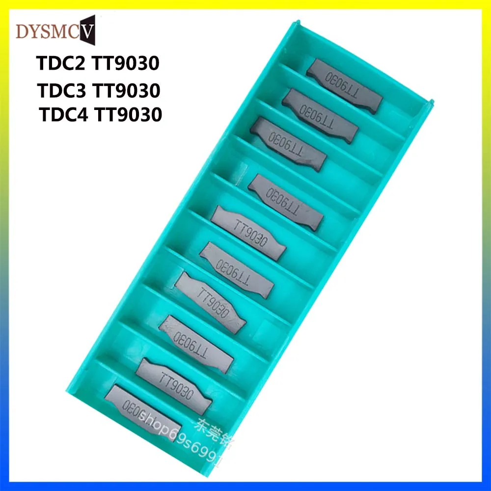 10pcs TaeguTecTDC2 TDC3 TDC4 TT9080 TT9030 Carbide Inserts  2MM 3MM 4MM Grooving CNC Lathe Tool Turning Tool CNC Tools Slotting