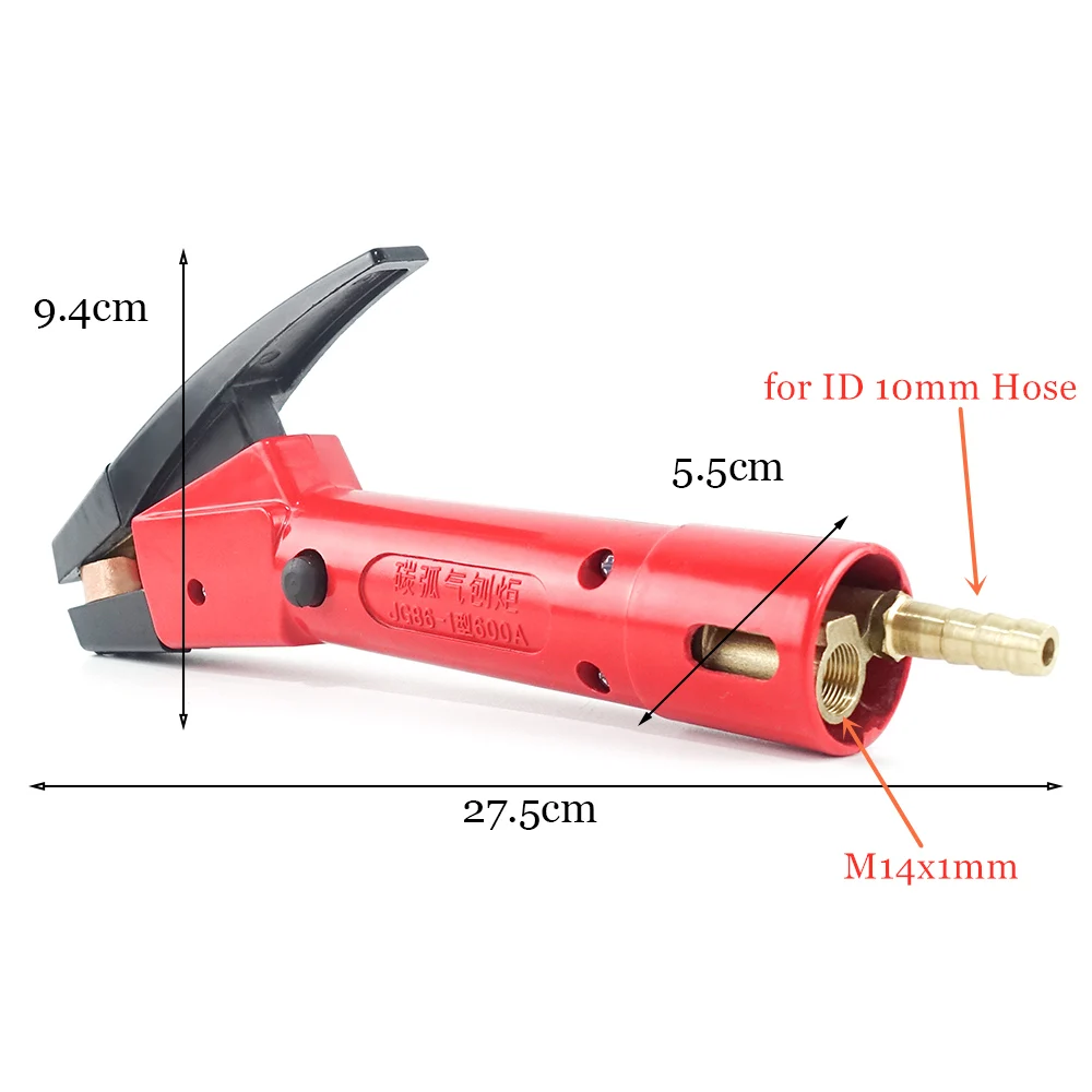 Carbon Gouging Torch Air Carbon Arc Gouging Rods Electrode Holder Clamp 4-10mm Electrodes for Digging Groove Metal Cutting