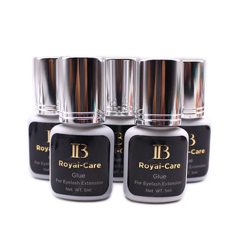 1/2/5 Bottles Korea IB Ibeauty Royal-Care Glue for Eyelash Extensions Original Korea 5ml IB Silver Cap Wholesale Makeup Tools