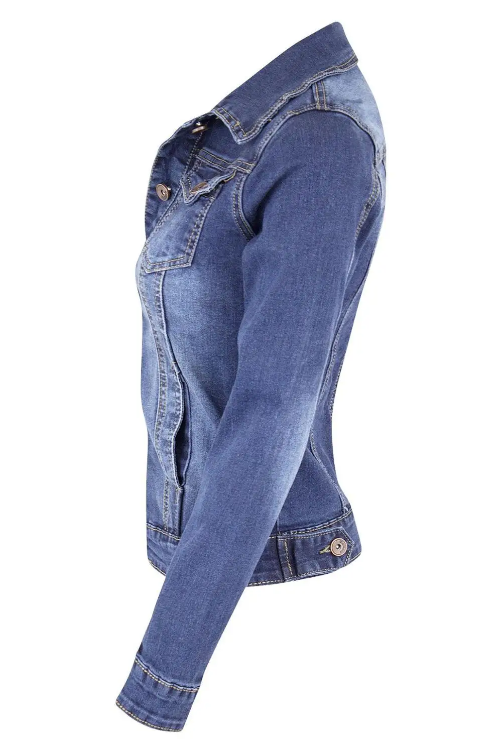 Veste en jean slim et extensible pour femme, manteau à manches longues, à la mode, vêtements de printemps et d'automne, Offre Spéciale, S-2XL, nouveauté