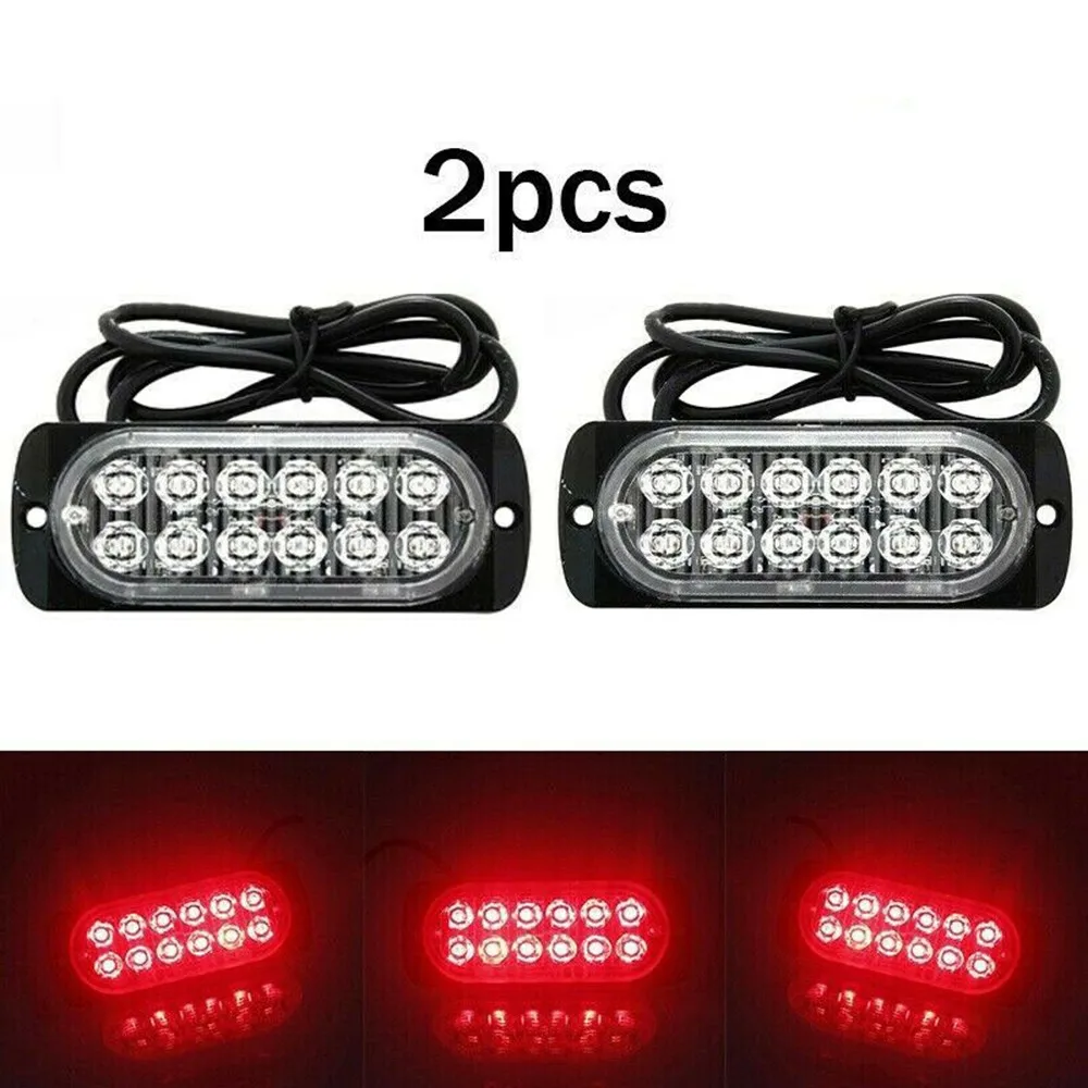 Car rear LED Fog Light Motorcycle Tail Lamp DC 12V-24V Vehicle Anti-Collision Taillight Brake Braking Warning Lamps Car Fog Ligh