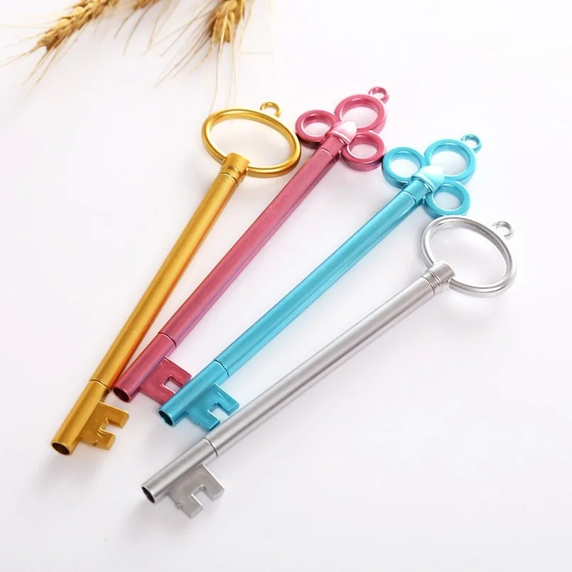 Key Pens Creative Candy-Colored Yao Chi Bi Key Gel Pen Black 0.38mm Students Pen Wholesale Cat Office Supplies