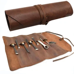 Sac de rangement multifonctionnel en cuir, kit de bobine, sac à main couteau de gravure, sac à outils de calcul, boîte de rangement d'outils de travail