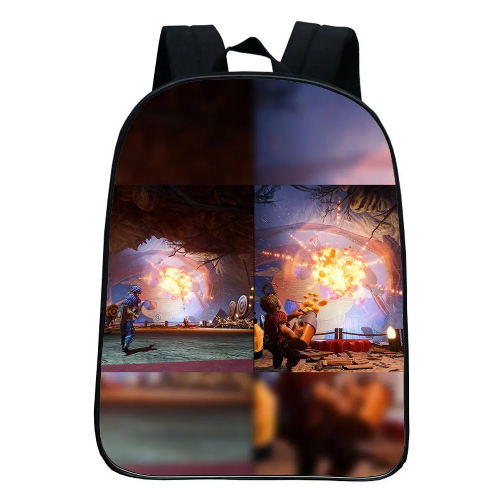 Het Duurt Twee Rugzak Kinderen Grappige Cartoon Kleuterschool Rugzak Baby Jongens Meisjes Kids Anime Knapzak Mochila 12 Inches